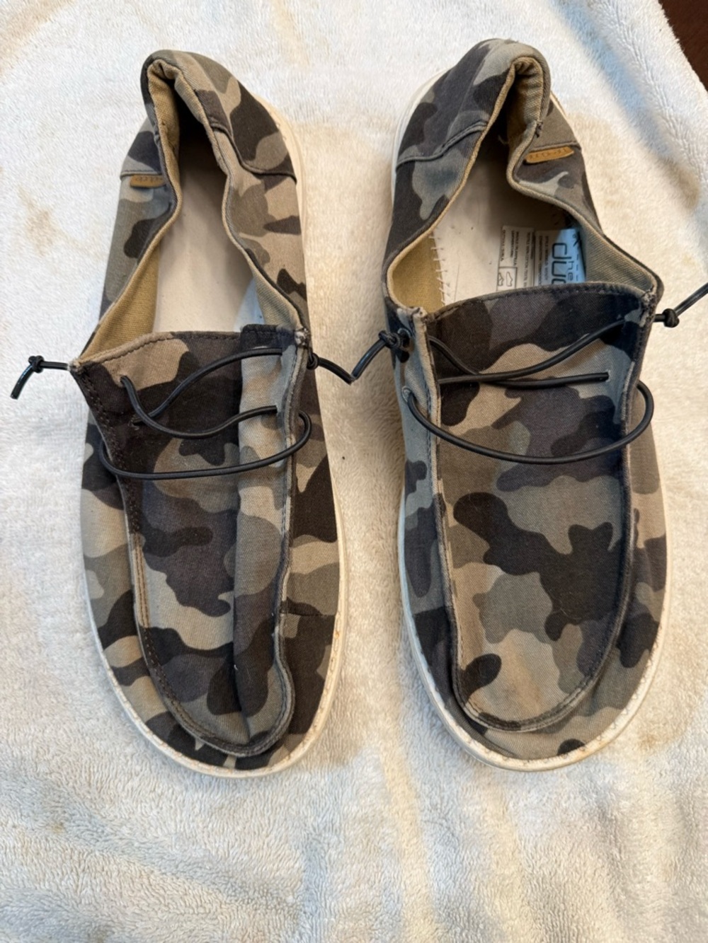 HEY DUDE brand Tan Canvas Slip-On Shoes